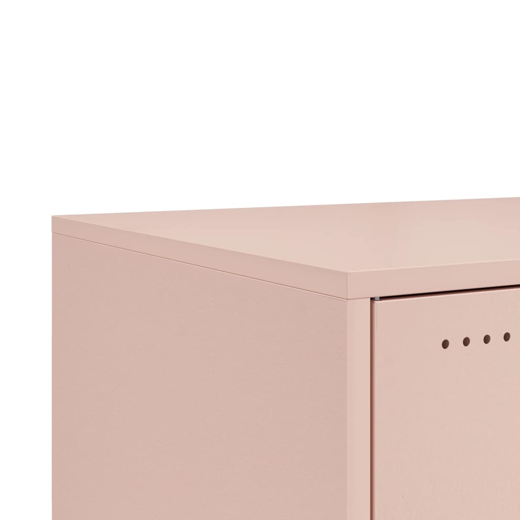 Salontafel 68x50x43,5 cm staal roze is nu te koop bij PeponiXL, paradijselijk wonen!