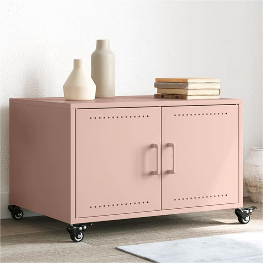 Salontafel 68x50x43,5 cm staal roze is nu te koop bij PeponiXL, paradijselijk wonen!
