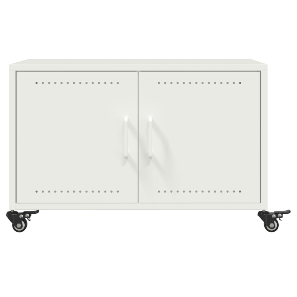 Salontafel 68x50x43,5 cm staal wit is nu te koop bij PeponiXL, paradijselijk wonen!