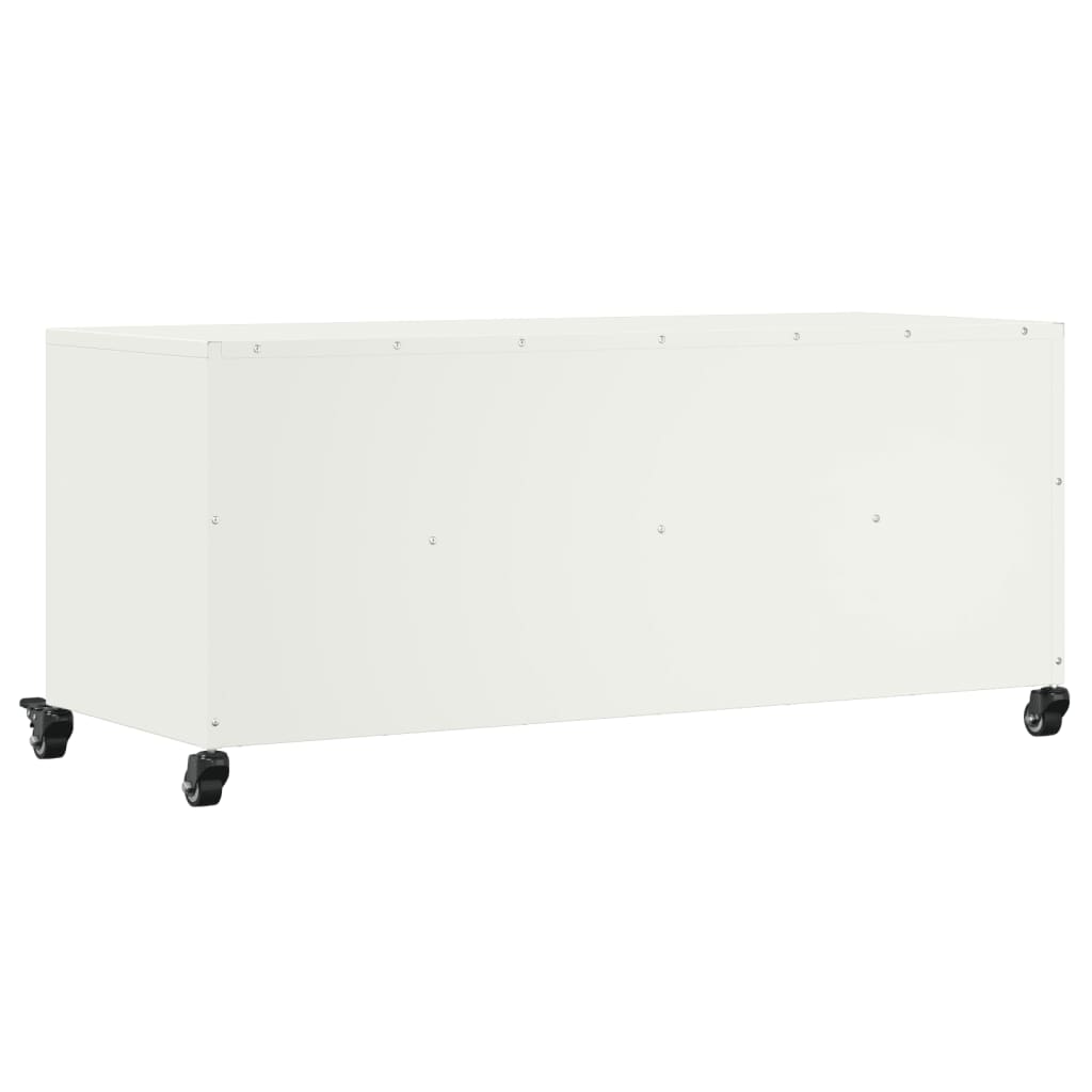 Tv-meubel 100,5x39x43,5 cm staal wit is nu te koop bij PeponiXL, paradijselijk wonen!