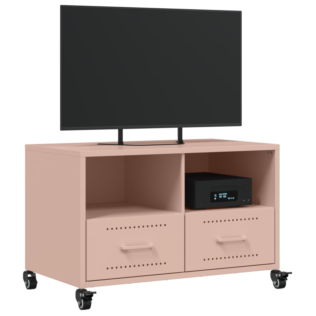 Tv-meubel 68x39x43,5 cm staal roze is nu te koop bij PeponiXL, paradijselijk wonen!