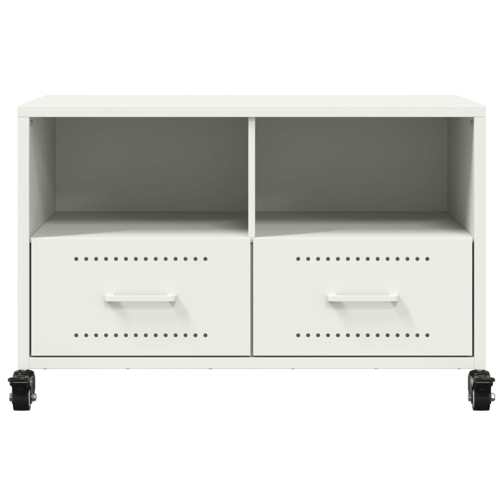 Tv-meubel 68x39x43,5 cm staal wit is nu te koop bij PeponiXL, paradijselijk wonen!