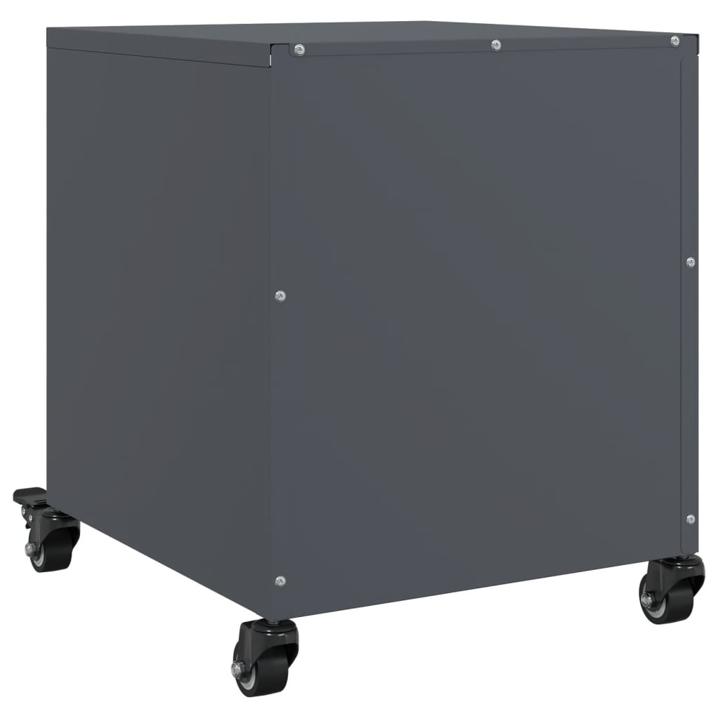 Nachtkastjes 2 st 36x39x43,5 cm staal antracietkleurig is nu te koop bij PeponiXL, paradijselijk wonen!