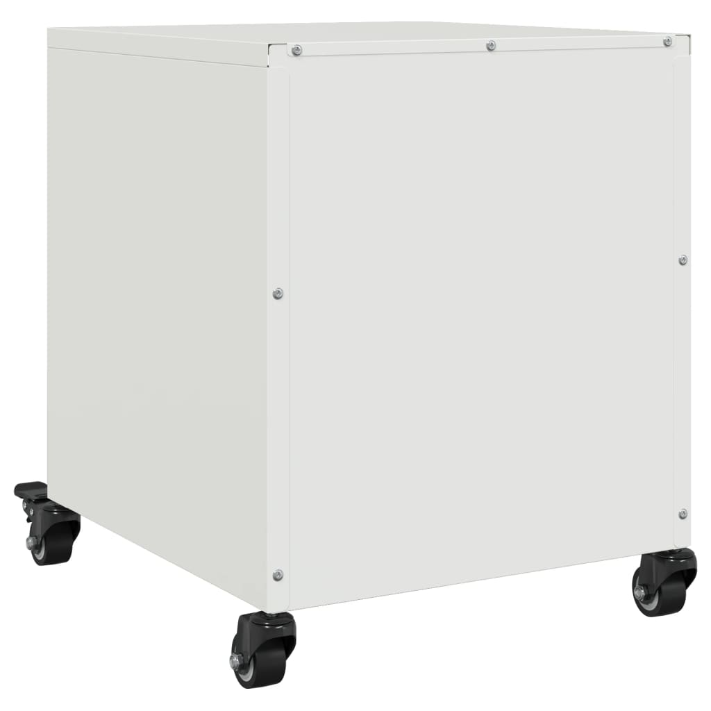 Nachtkastjes 2 st 36x39x43,5 cm staal wit is nu te koop bij PeponiXL, paradijselijk wonen!