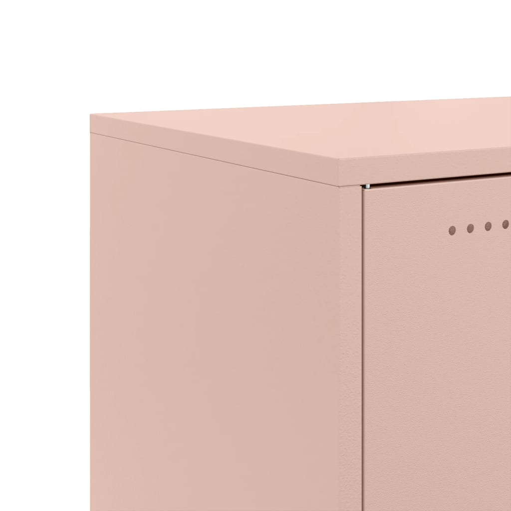 Dressoir 100,5x39x72 cm staal roze is nu te koop bij PeponiXL, paradijselijk wonen!