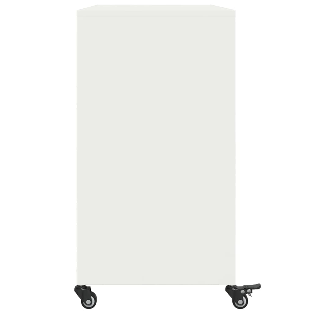 Dressoir 100,5x39x72 cm staal wit is nu te koop bij PeponiXL, paradijselijk wonen!