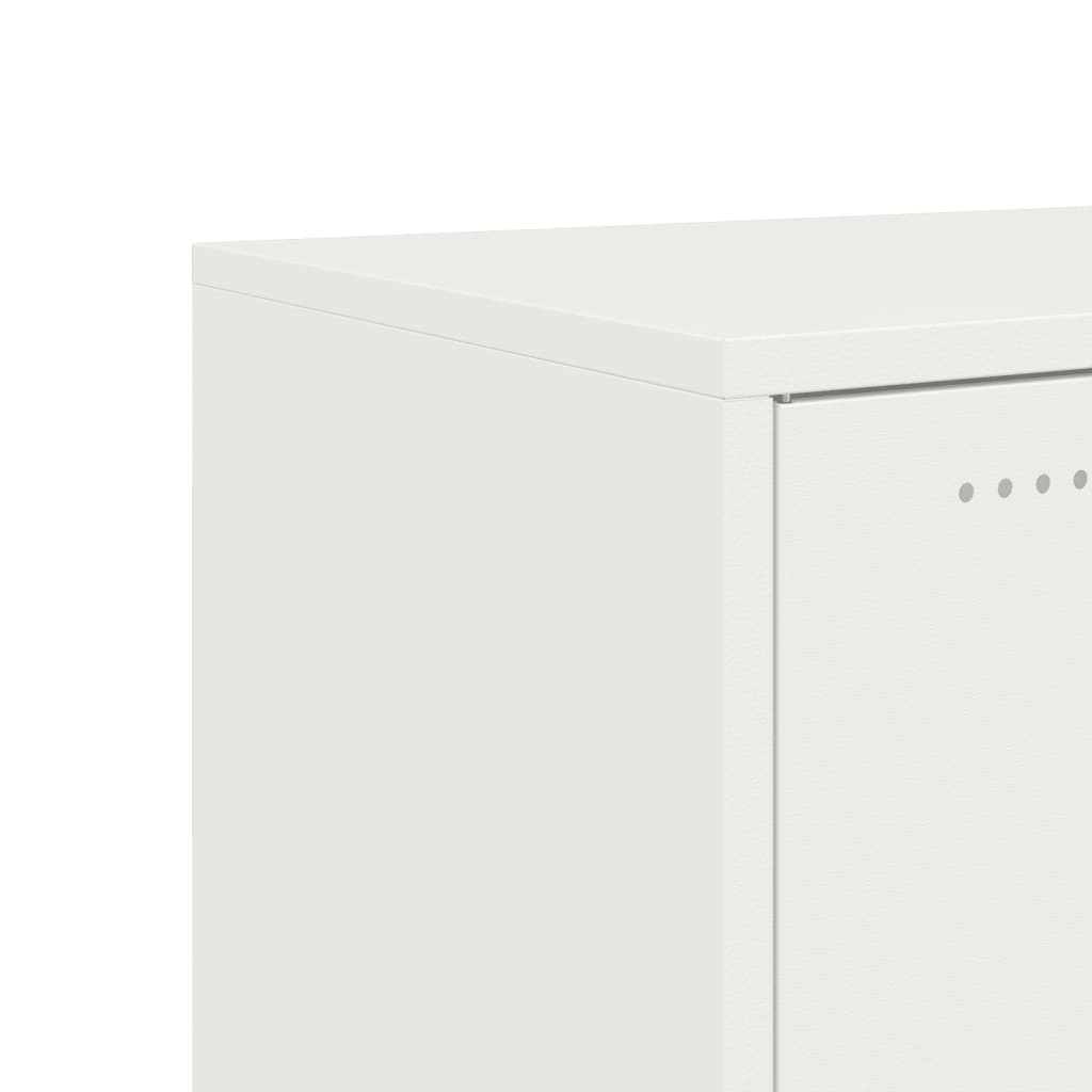 Dressoir 100,5x39x72 cm staal wit is nu te koop bij PeponiXL, paradijselijk wonen!