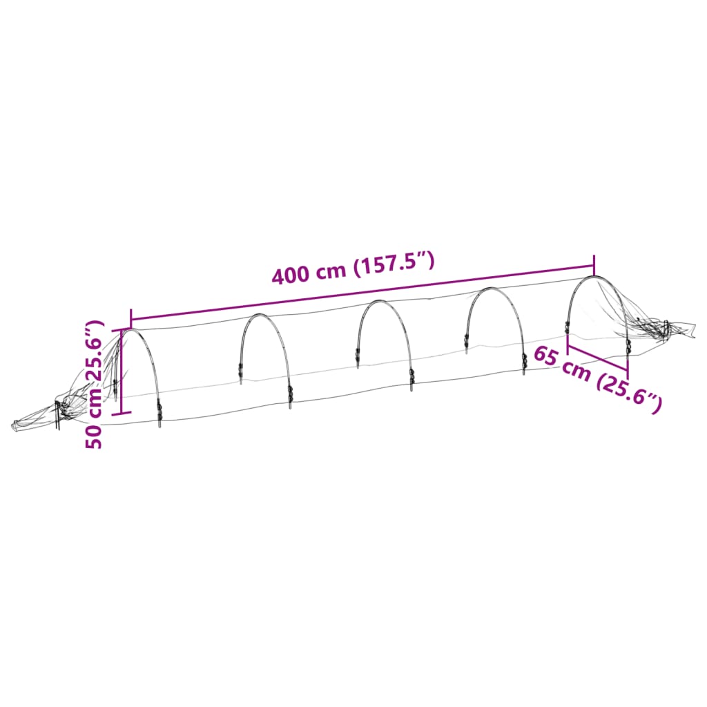 Kweektunnel 1,5x5 m glasvezel en polypropeen is nu te koop bij PeponiXL, paradijselijk wonen!