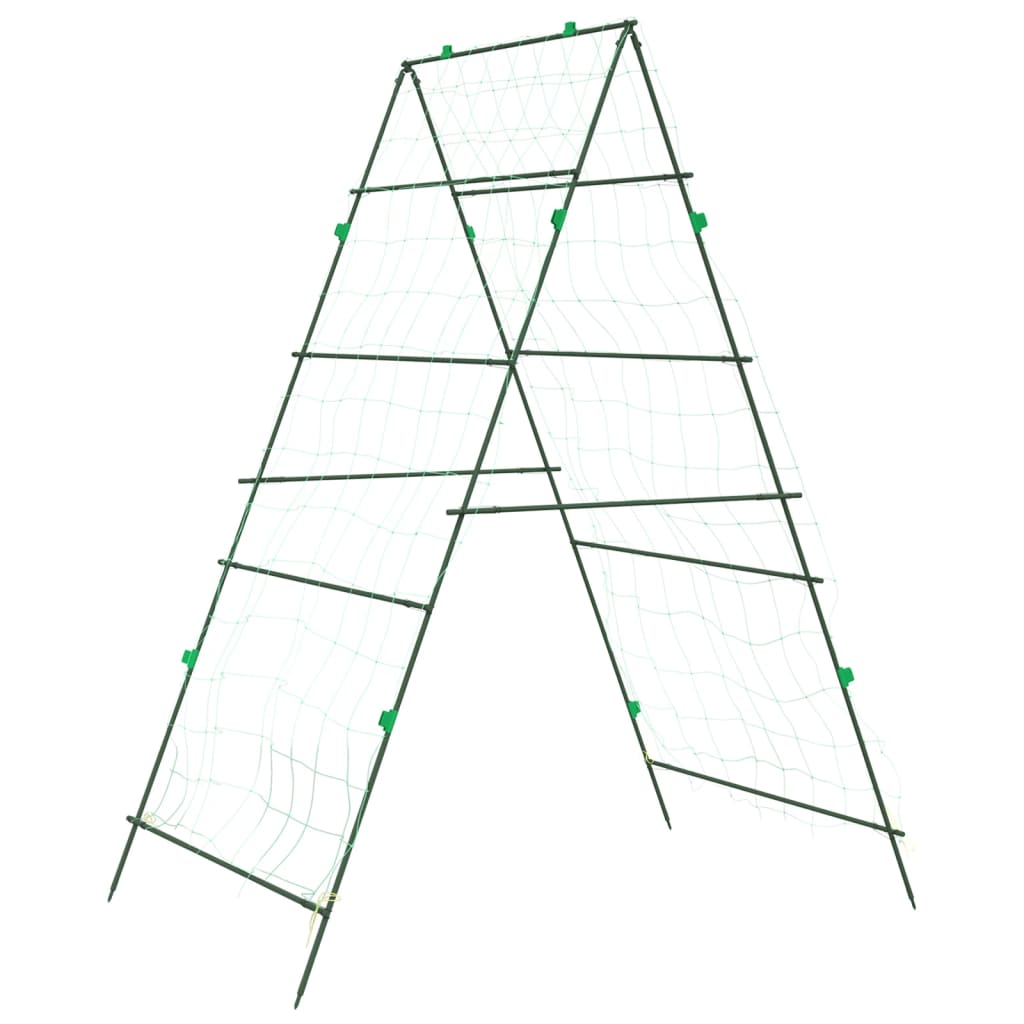 Plantenklimrek A-frame 99x90x175,5 cm staal is nu te koop bij PeponiXL, paradijselijk wonen!