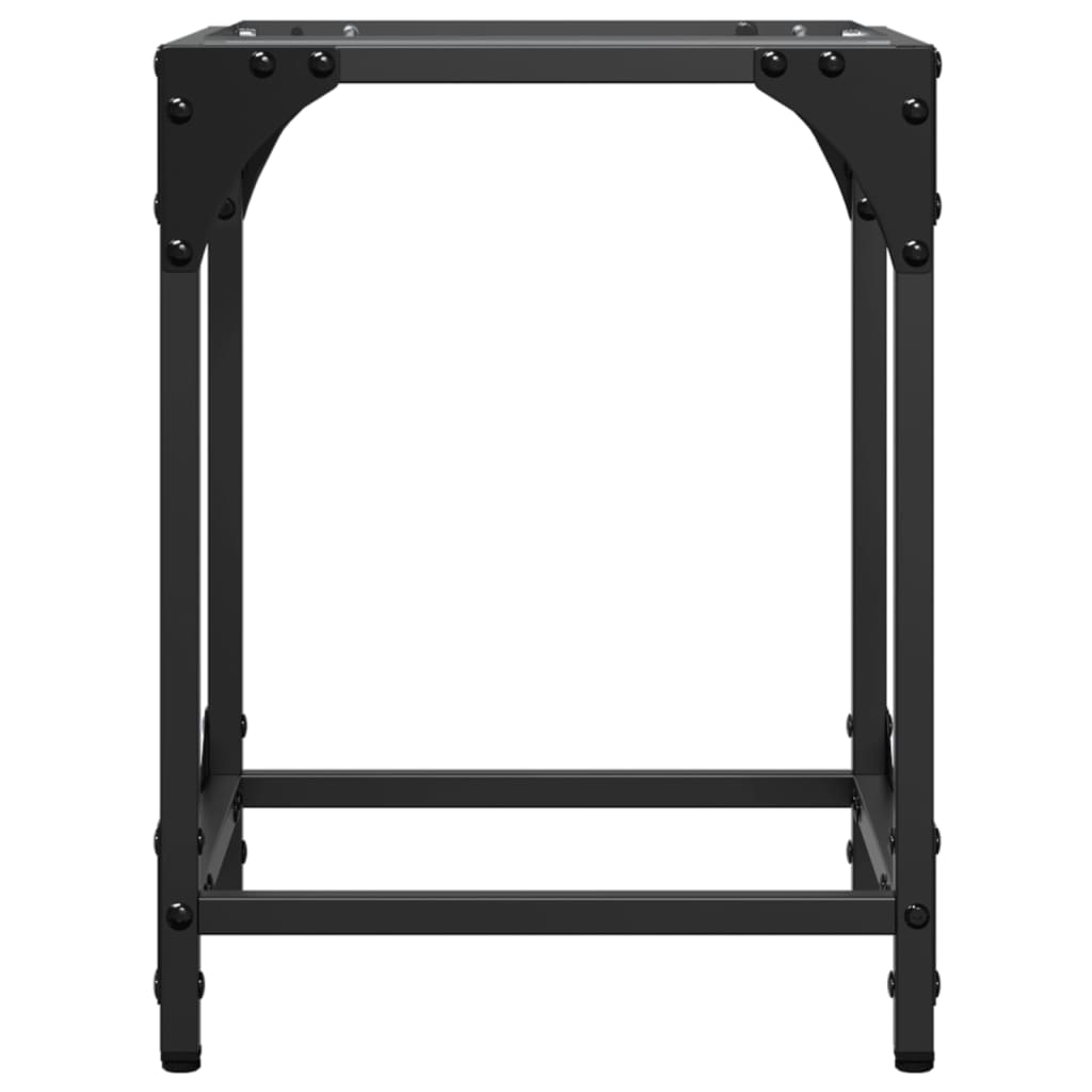 Salontafels 2 st met transparant glazen blad 30x30x40 cm staal is nu te koop bij PeponiXL, paradijselijk wonen!