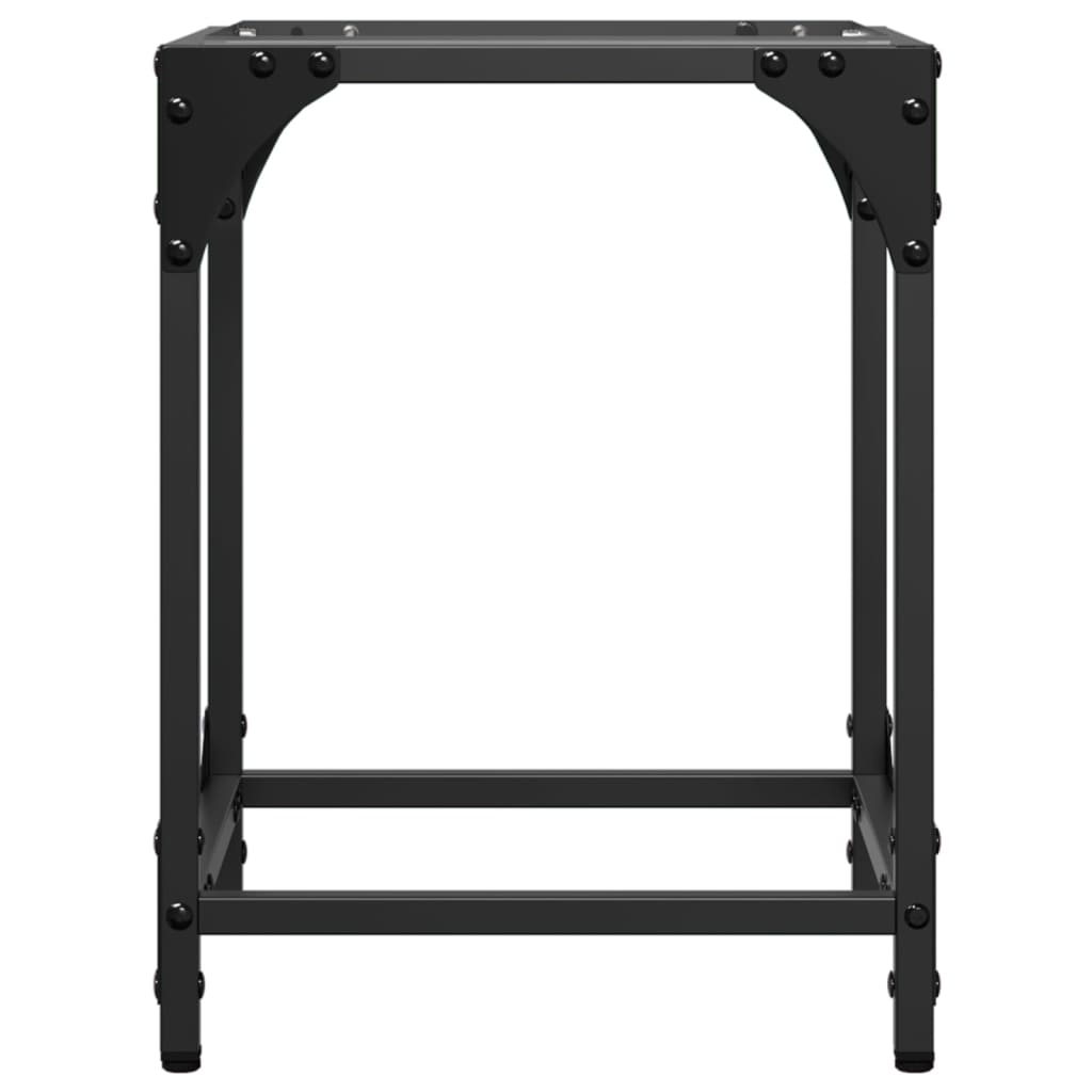 Salontafels 2 st met transparant glazen blad 30x30x40 cm staal is nu te koop bij PeponiXL, paradijselijk wonen!