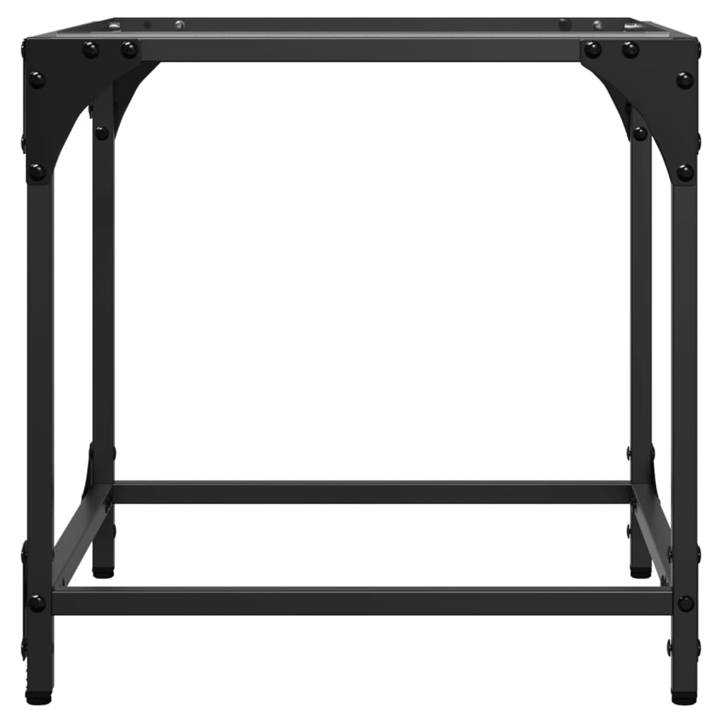 Salontafels 2 st met transparant glazen blad 40x40x40 cm staal is nu te koop bij PeponiXL, paradijselijk wonen!