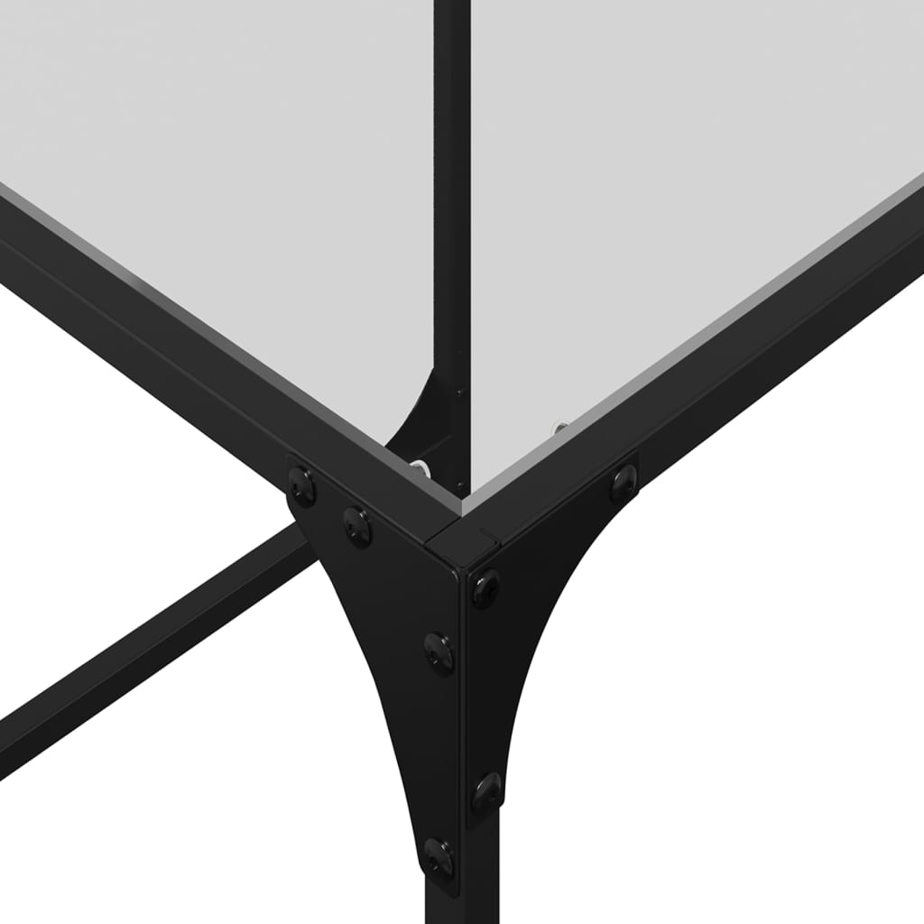 2-delige Tafeltjesset met transparant glazen blad staal is nu te koop bij PeponiXL, paradijselijk wonen!