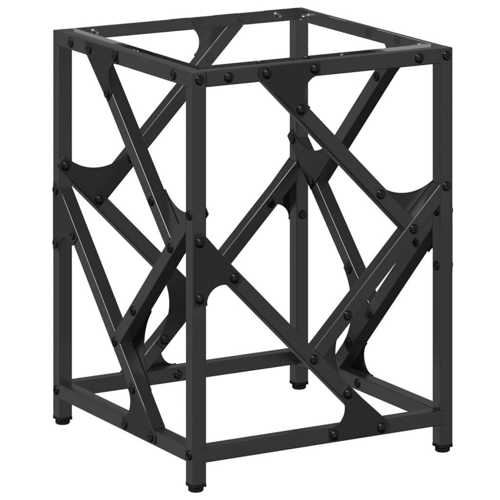Salontafel met transparant glazen blad 30x30x41 cm staal is nu te koop bij PeponiXL, paradijselijk wonen!