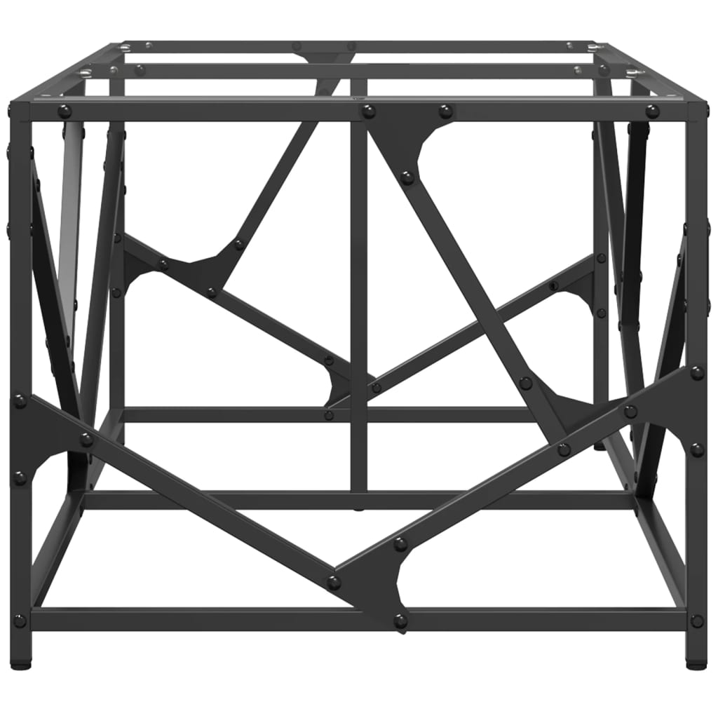 Salontafel met transparant glazen blad 98,5x50x41 cm staal is nu te koop bij PeponiXL, paradijselijk wonen!
