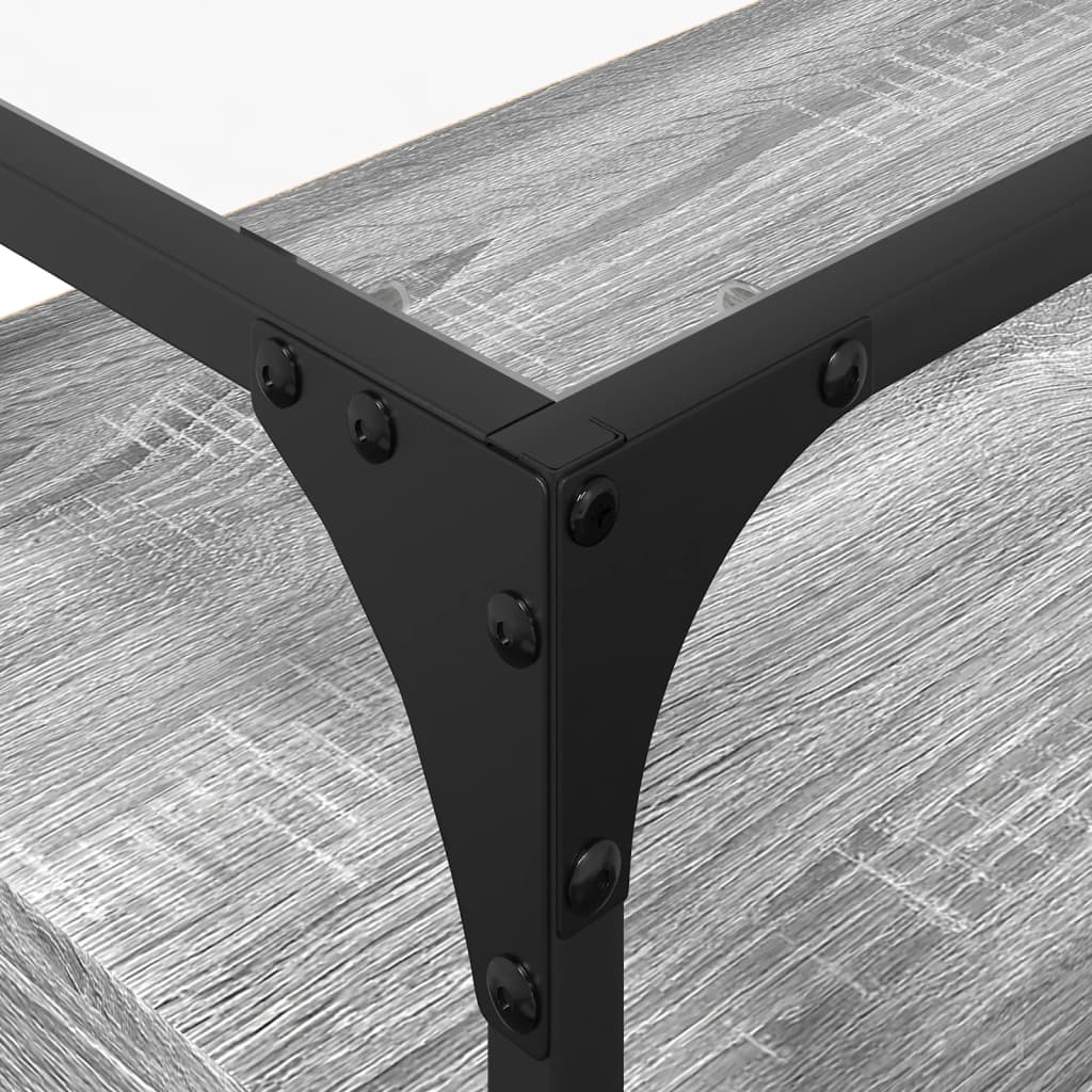 Tv-meubel met glazen blad 60x35x51 cm bewerkt hout grijs sonoma is nu te koop bij PeponiXL, paradijselijk wonen!