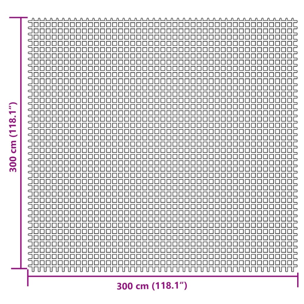 Kampeerkleed 3x3 m crèmekleurig is nu te koop bij PeponiXL, paradijselijk wonen!