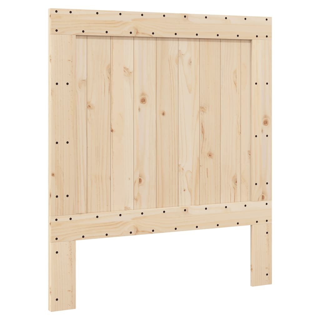 Bedframe met hoofdbord massief grenenhout 90x200 cm is nu te koop bij PeponiXL, paradijselijk wonen!