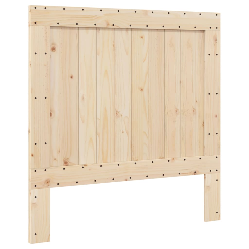 Bedframe met hoofdbord massief grenenhout grijs 100x200 cm is nu te koop bij PeponiXL, paradijselijk wonen!