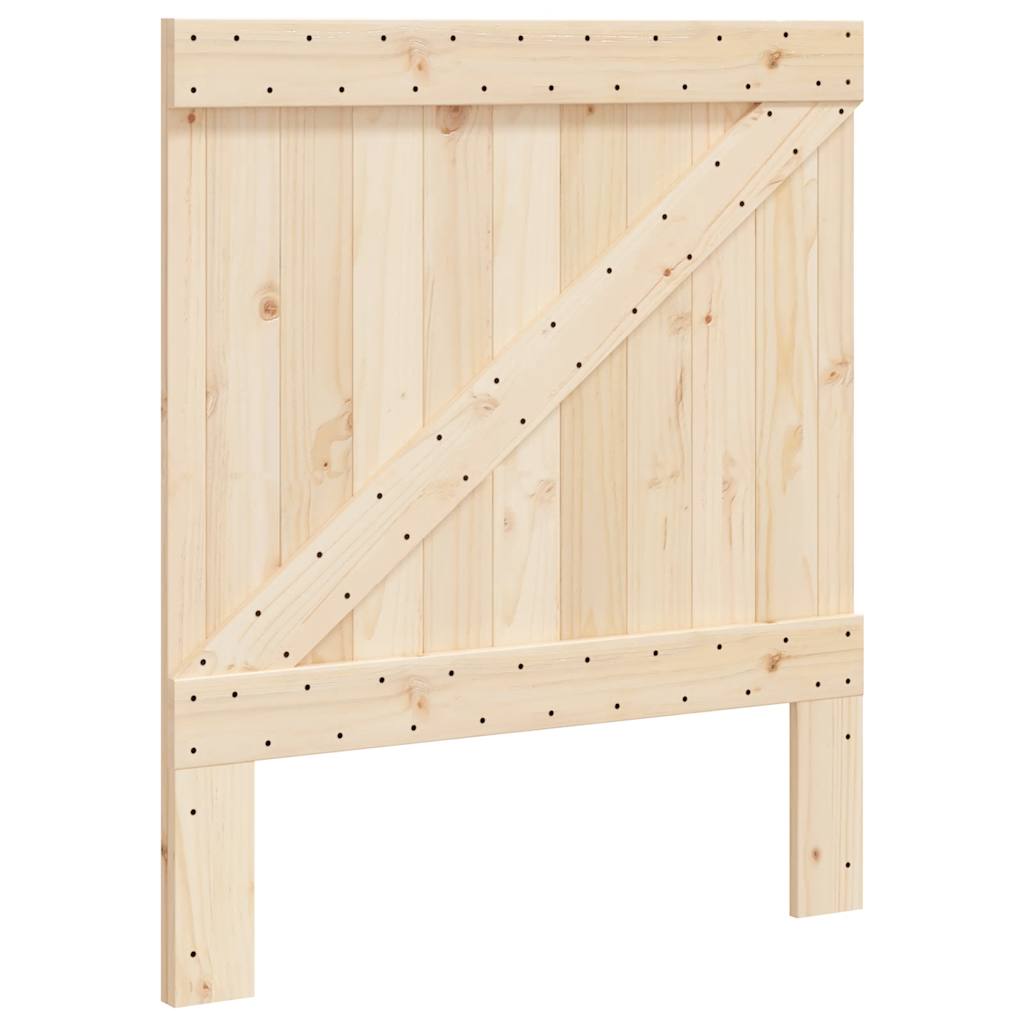 Bedframe met hoofdbord massief grenenhout 90x200 cm is nu te koop bij PeponiXL, paradijselijk wonen!