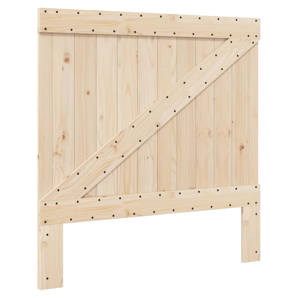 Bedframe met hoofdbord massief grenenhout 100x200 cm is nu te koop bij PeponiXL, paradijselijk wonen!