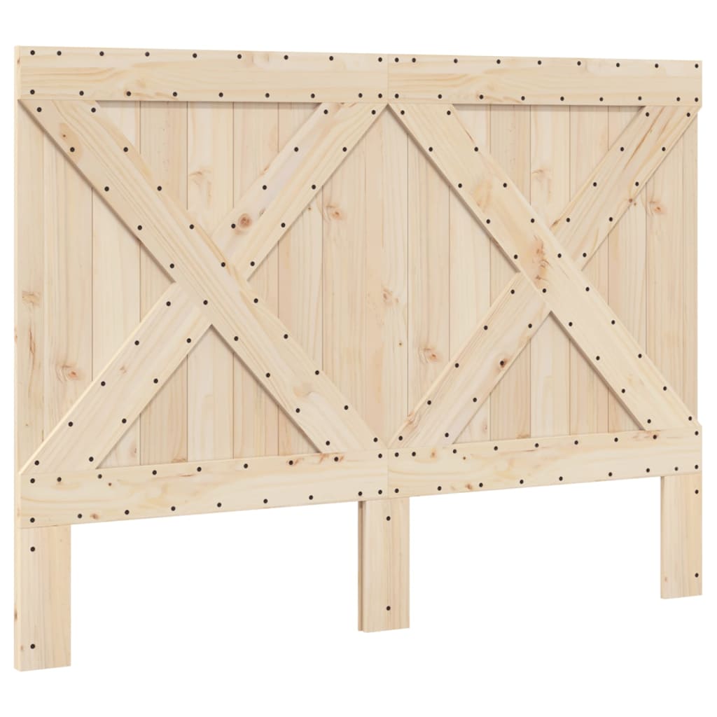 Bedframe met hoofdbord massief grenenhout 160x200 cm is nu te koop bij PeponiXL, paradijselijk wonen!