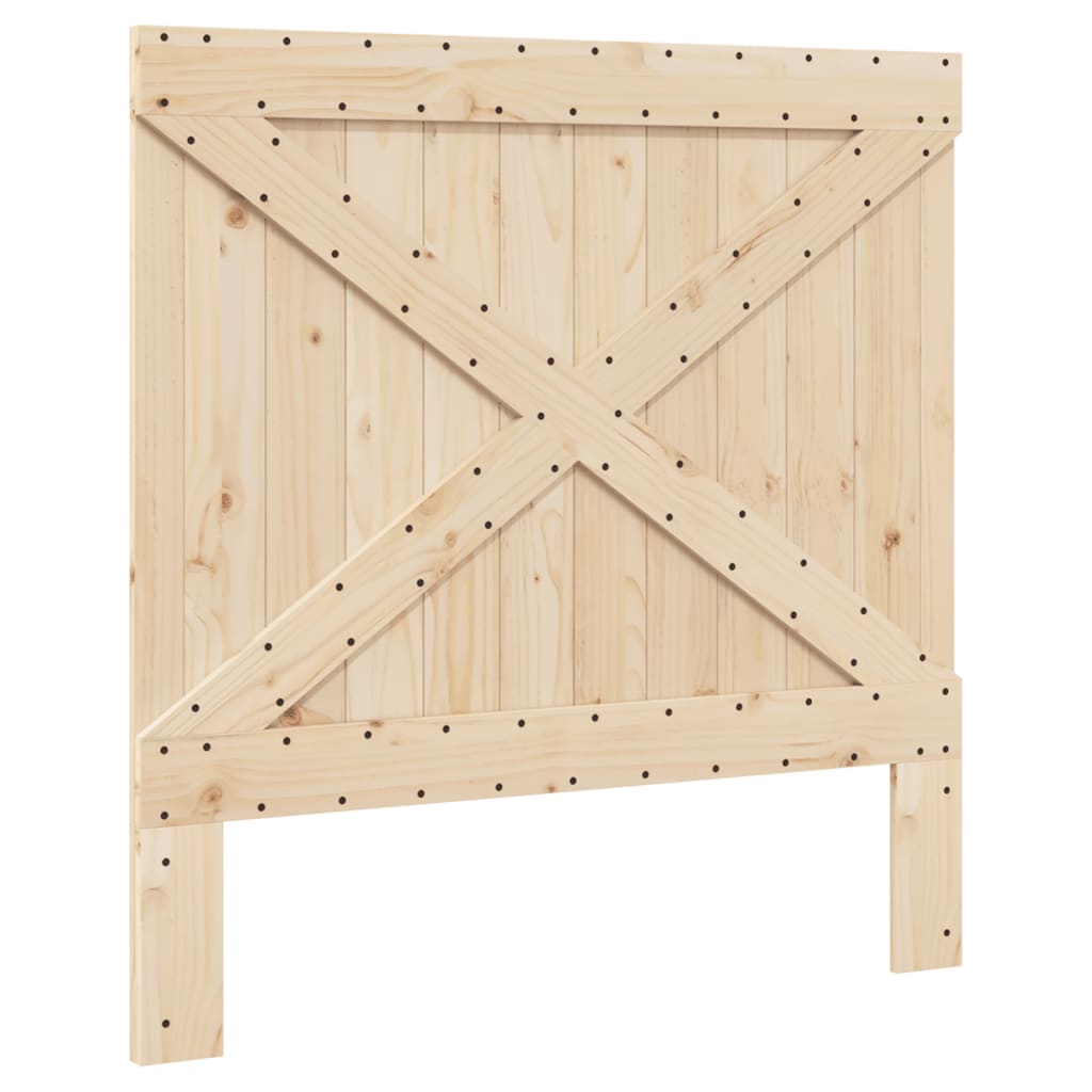 Bedframe met hoofdbord massief grenenhout 100x200 cm is nu te koop bij PeponiXL, paradijselijk wonen!