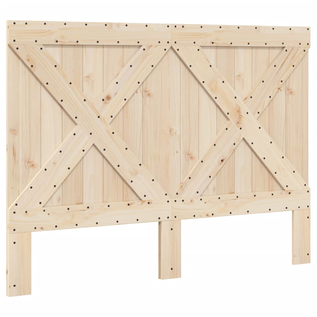 Bedframe met hoofdbord massief grenenhout 160x200 cm is nu te koop bij PeponiXL, paradijselijk wonen!