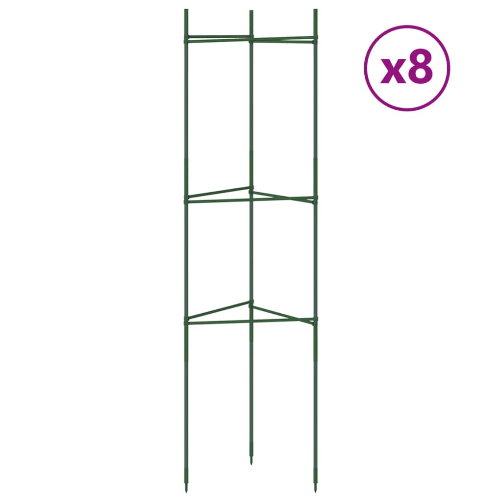 Tomatenkooien 8 st 116 cm staal en polypropeen is nu te koop bij PeponiXL, paradijselijk wonen!