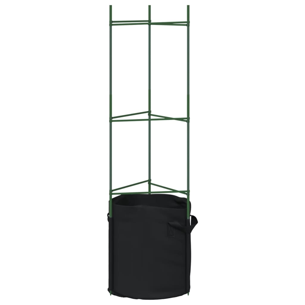 Tomatenkooien met plantenzak 8 st 116 cm staal en polypropeen is nu te koop bij PeponiXL, paradijselijk wonen!