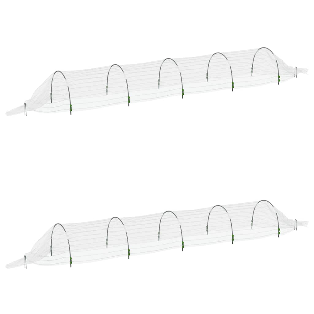 Kweektunnels 2 st 1,5x5 m glasvezel en polypropeen is nu te koop bij PeponiXL, paradijselijk wonen!