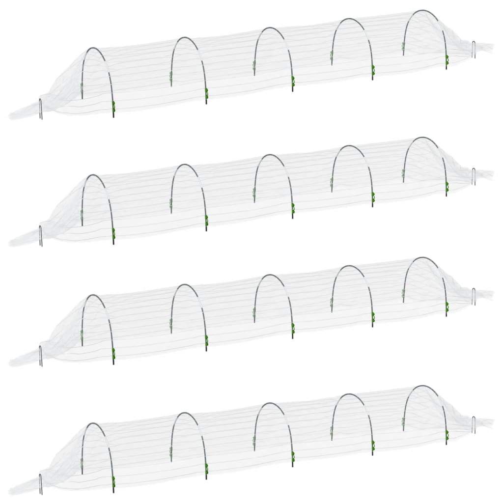 Kweektunnels 4 st 1,5x5 m glasvezel en polypropeen is nu te koop bij PeponiXL, paradijselijk wonen!