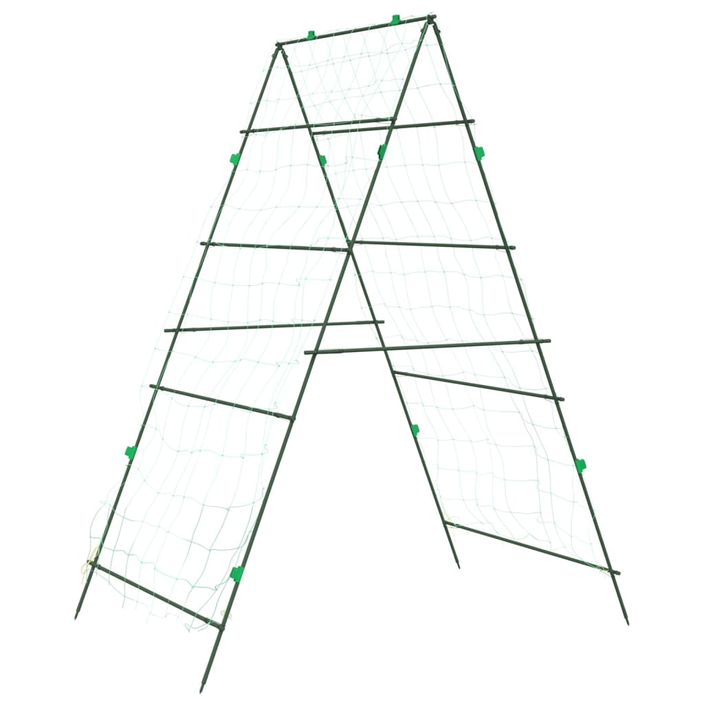 Plantenklimrekken 4 st A-frame staal is nu te koop bij PeponiXL, paradijselijk wonen!