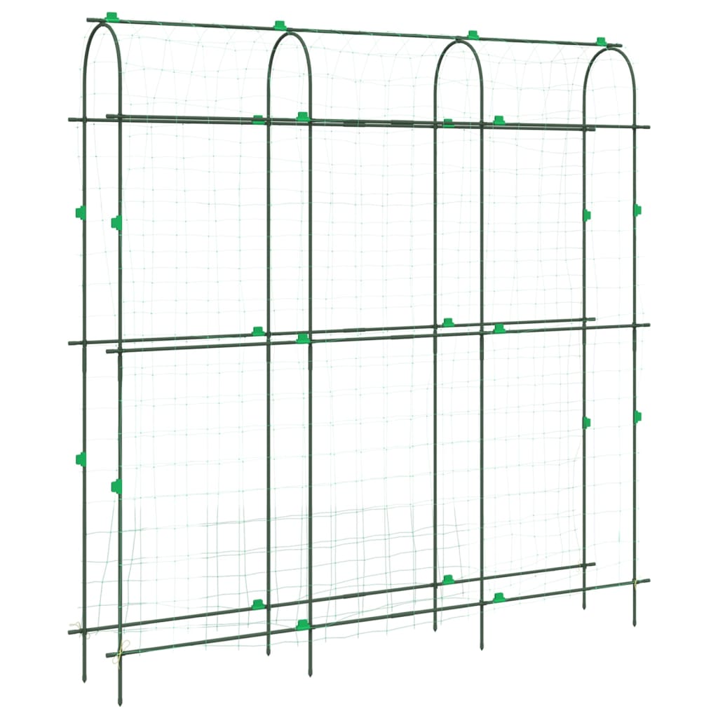 Plantenklimrekken 4 st U-frame staal is nu te koop bij PeponiXL, paradijselijk wonen!