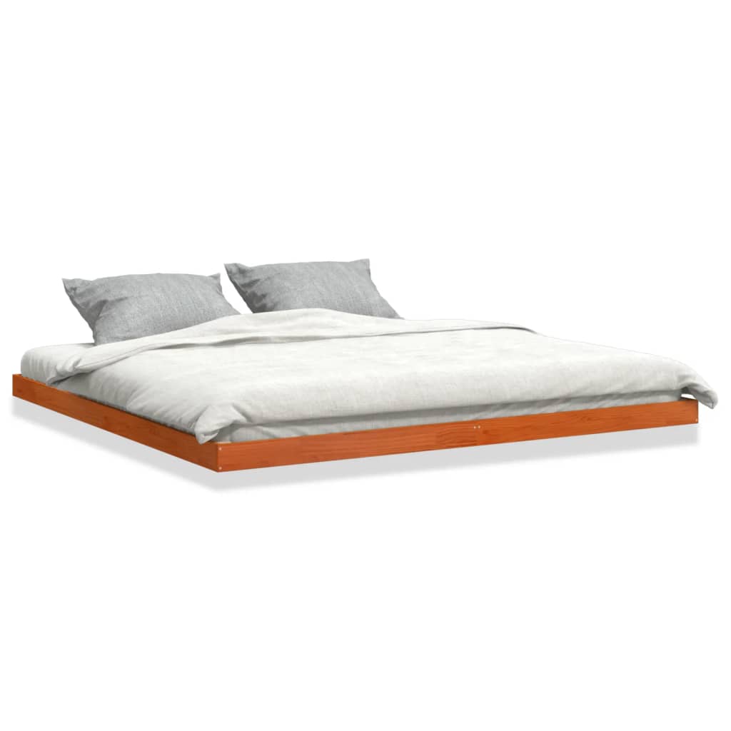Bedframe massief grenenhout wasbruin 180x200 cm is nu te koop bij PeponiXL, paradijselijk wonen!