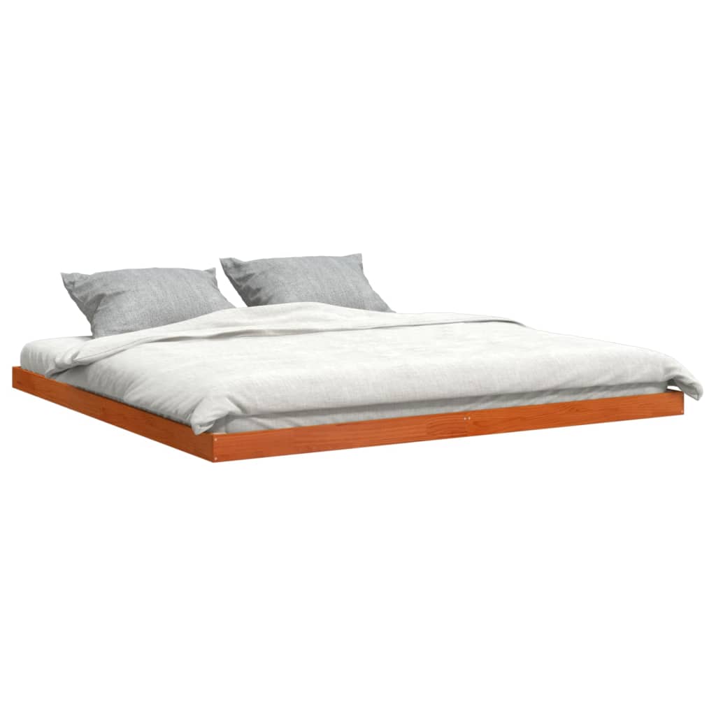 Bedframe massief grenenhout wasbruin 180x200 cm is nu te koop bij PeponiXL, paradijselijk wonen!