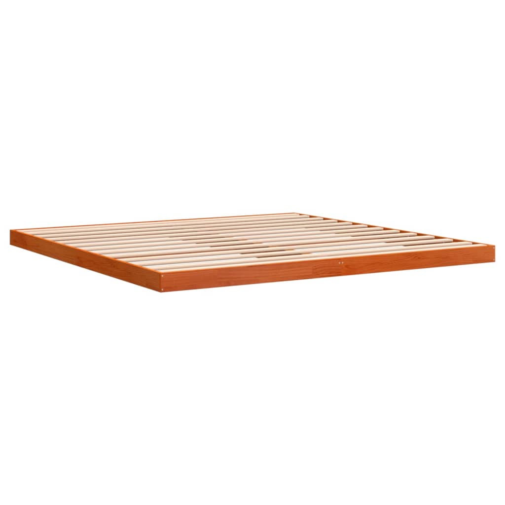 Bedframe massief grenenhout wasbruin 180x200 cm is nu te koop bij PeponiXL, paradijselijk wonen!