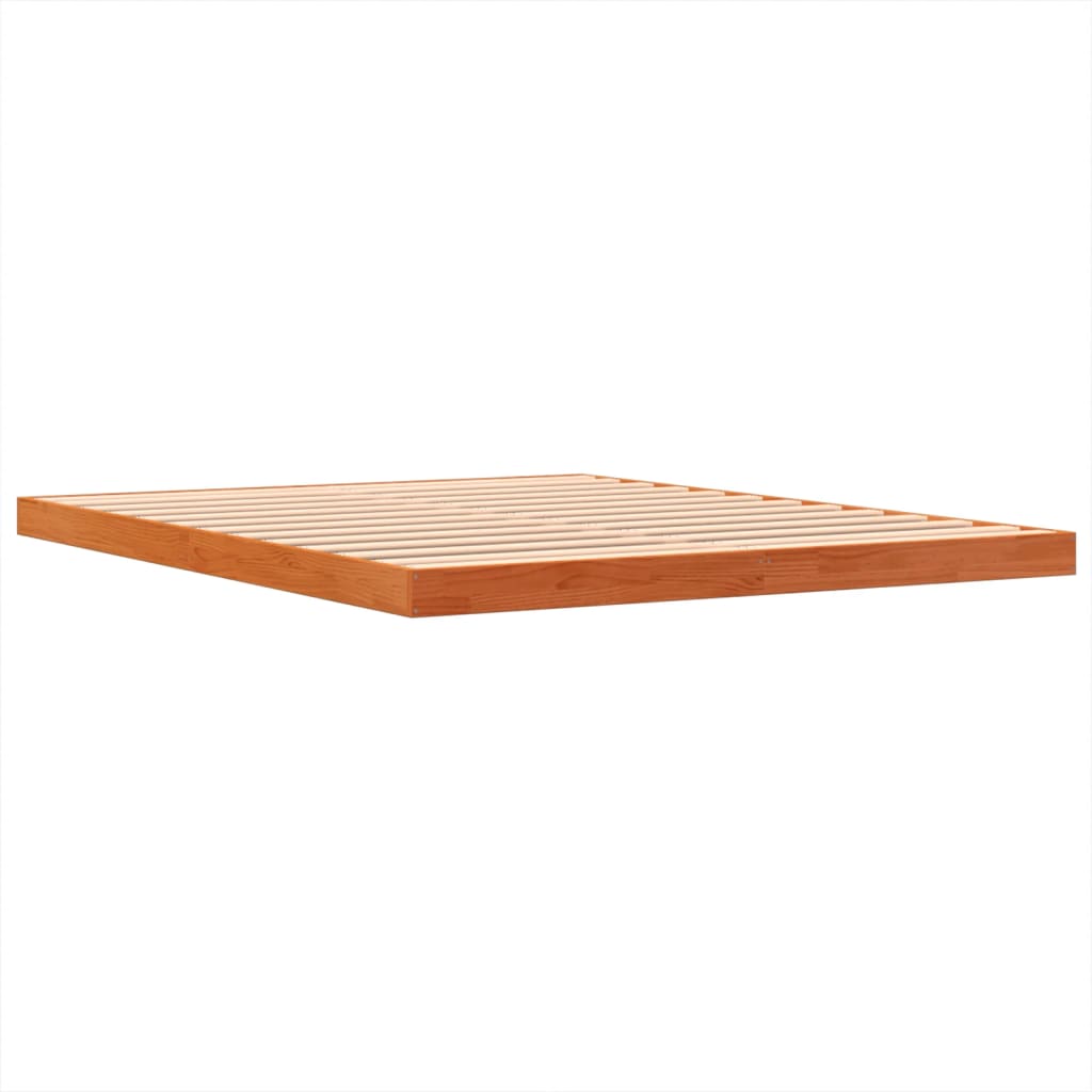 Bedframe massief grenenhout wasbruin 150x200 cm is nu te koop bij PeponiXL, paradijselijk wonen!