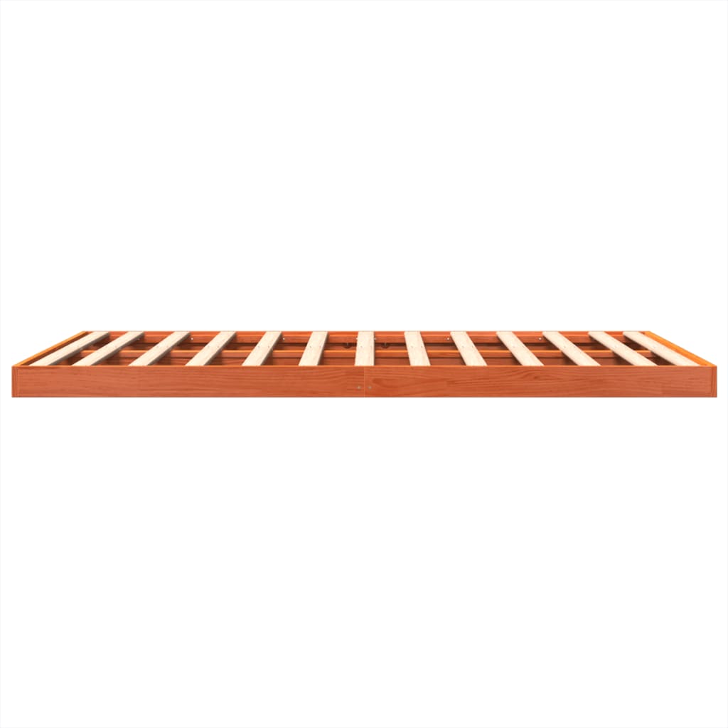 Bedframe massief grenenhout wasbruin 150x200 cm is nu te koop bij PeponiXL, paradijselijk wonen!