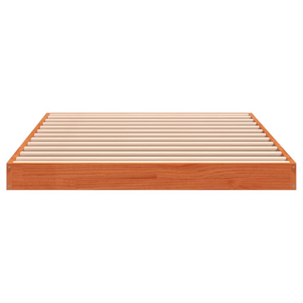 Bedframe massief grenenhout wasbruin 100x200 cm is nu te koop bij PeponiXL, paradijselijk wonen!