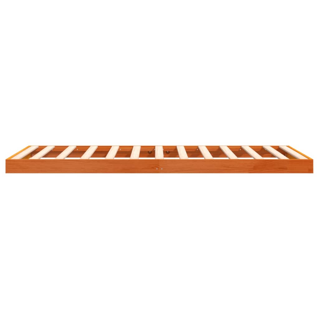 Bedframe massief grenenhout wasbruin 100x200 cm is nu te koop bij PeponiXL, paradijselijk wonen!