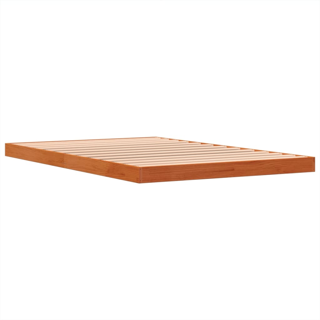 Bedframe massief grenenhout wasbruin 120x190 cm is nu te koop bij PeponiXL, paradijselijk wonen!