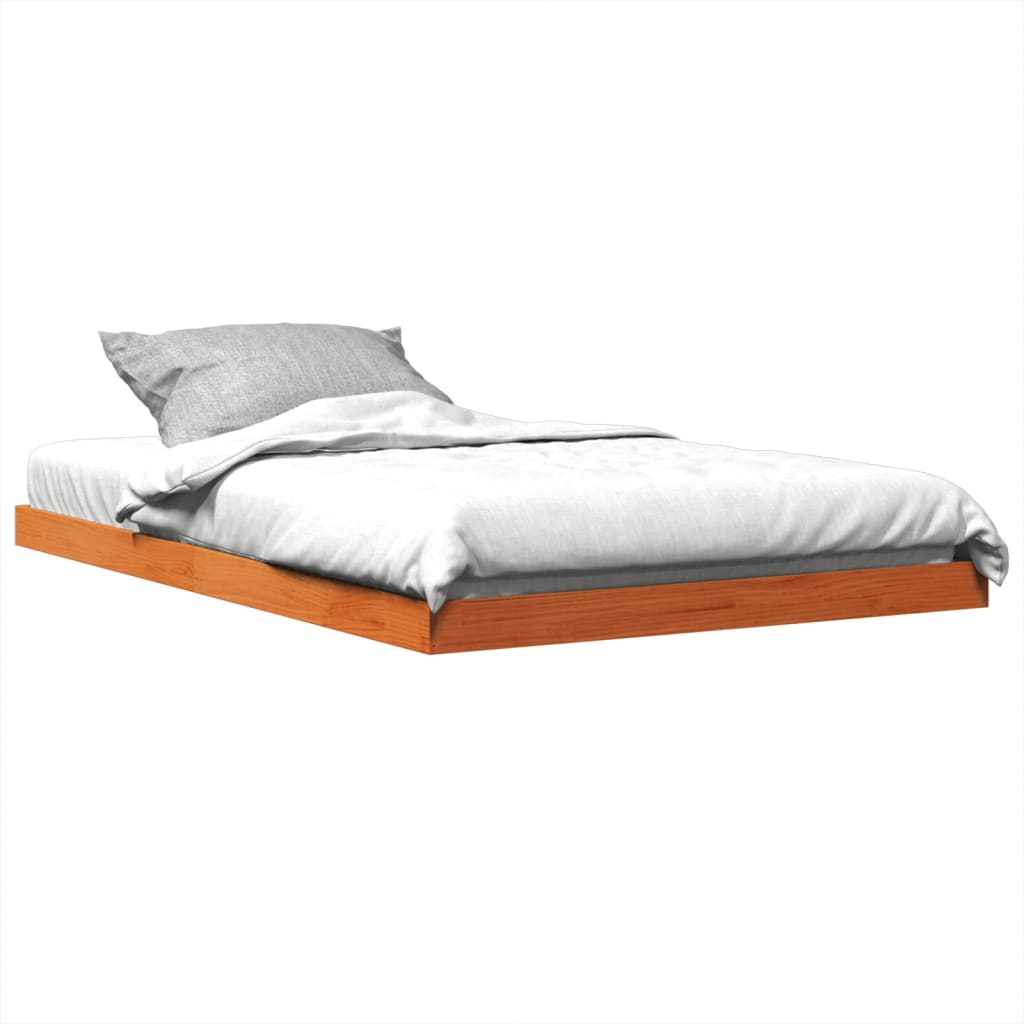 Bedframe massief grenenhout wasbruin 120x190 cm is nu te koop bij PeponiXL, paradijselijk wonen!