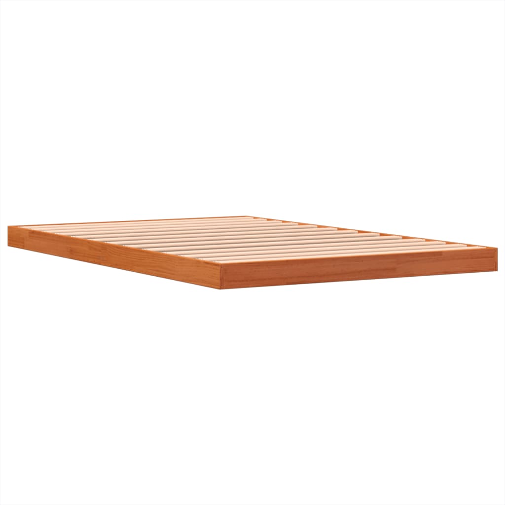Bedframe massief grenenhout wasbruin 120x190 cm is nu te koop bij PeponiXL, paradijselijk wonen!