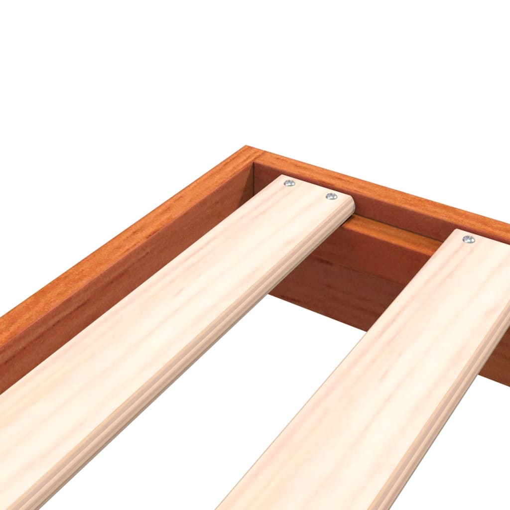 Bedframe massief grenenhout wasbruin 120x190 cm is nu te koop bij PeponiXL, paradijselijk wonen!