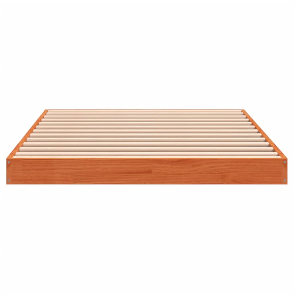Bedframe massief grenenhout wasbruin 90x190 cm is nu te koop bij PeponiXL, paradijselijk wonen!