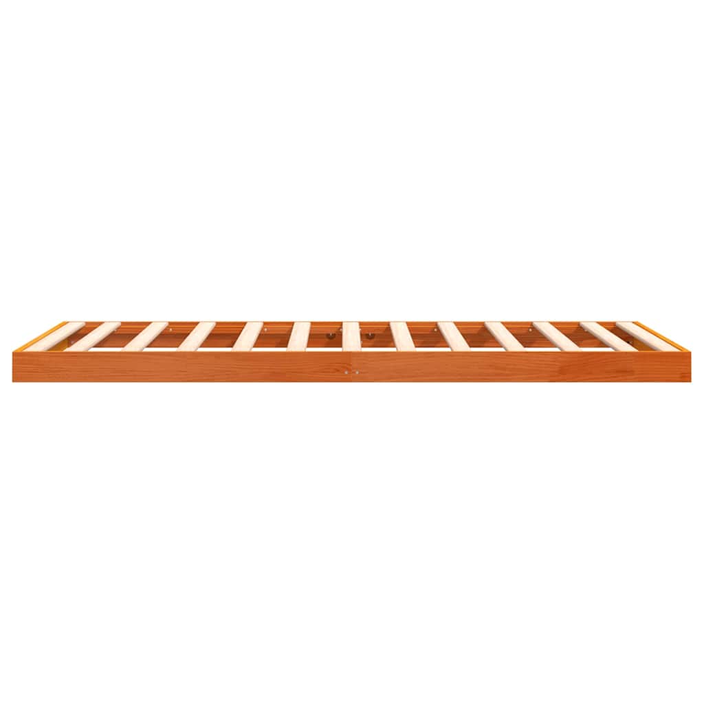 Bedframe massief grenenhout wasbruin 75x190 cm is nu te koop bij PeponiXL, paradijselijk wonen!
