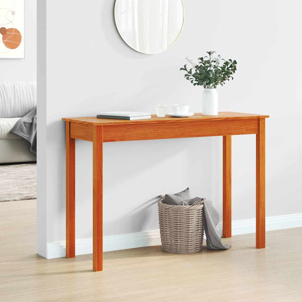 Wandkast 110x40x75 cm massief grenenhout wasbruin is nu te koop bij PeponiXL, paradijselijk wonen!