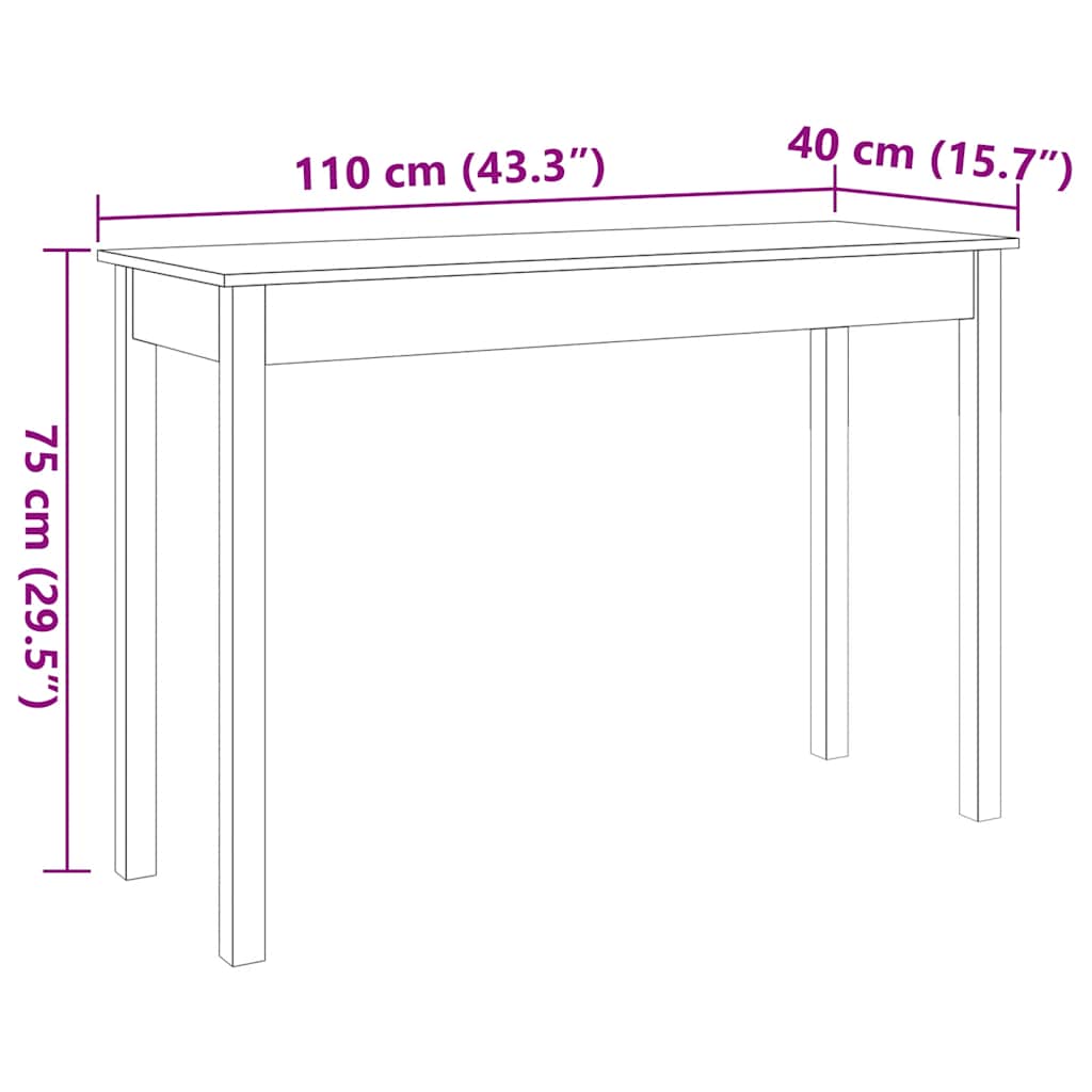 Wandkast 110x40x75 cm massief grenenhout wasbruin is nu te koop bij PeponiXL, paradijselijk wonen!