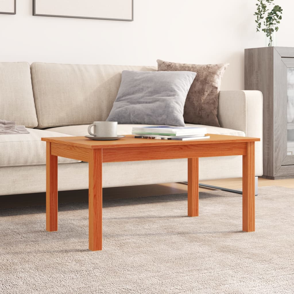 Salontafel 80x50x40 cm massief grenenhout wasbruin is nu te koop bij PeponiXL, paradijselijk wonen!